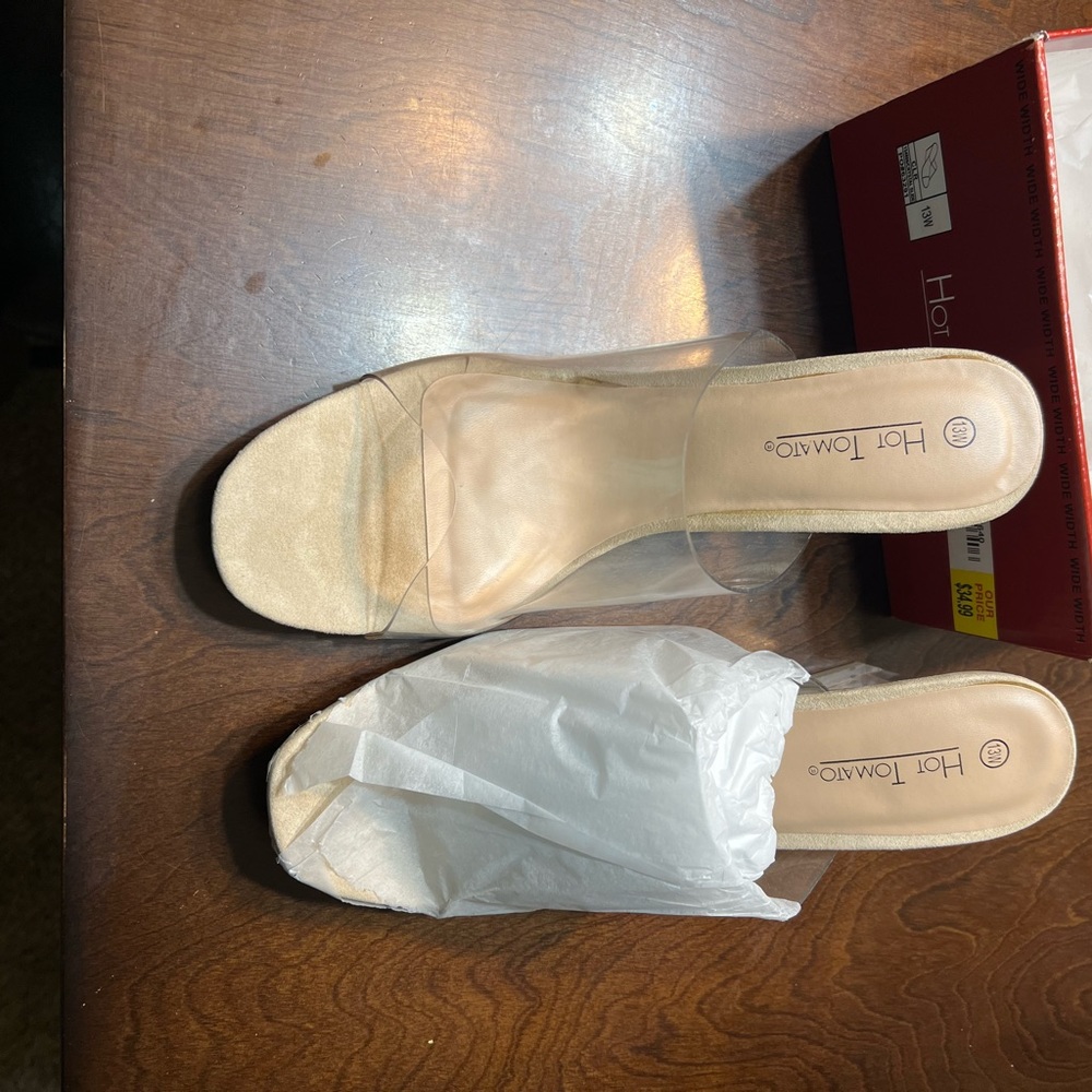 Transparent Wedge Heels